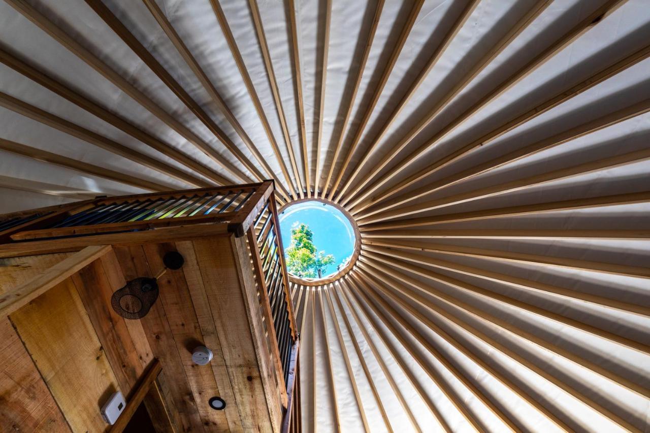 Yourtes Glamping Du Poisson Blanc Notre-Dame-du-Laus Esterno foto