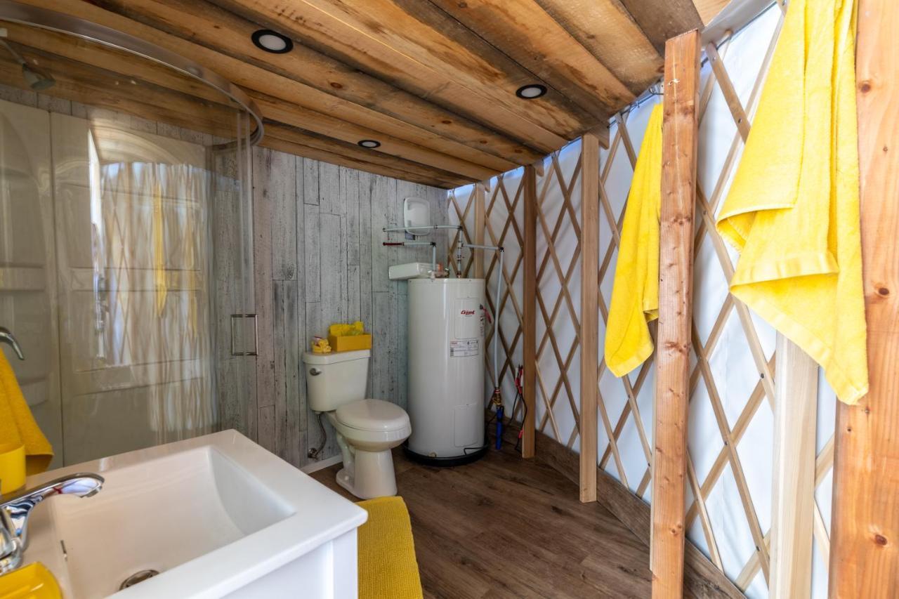 Yourtes Glamping Du Poisson Blanc Notre-Dame-du-Laus Esterno foto