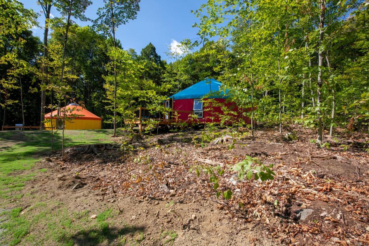 Yourtes Glamping Du Poisson Blanc Notre-Dame-du-Laus Esterno foto